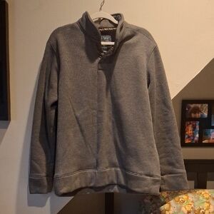 Oscar Sports Waffle Fabric Sweater, Gray Large